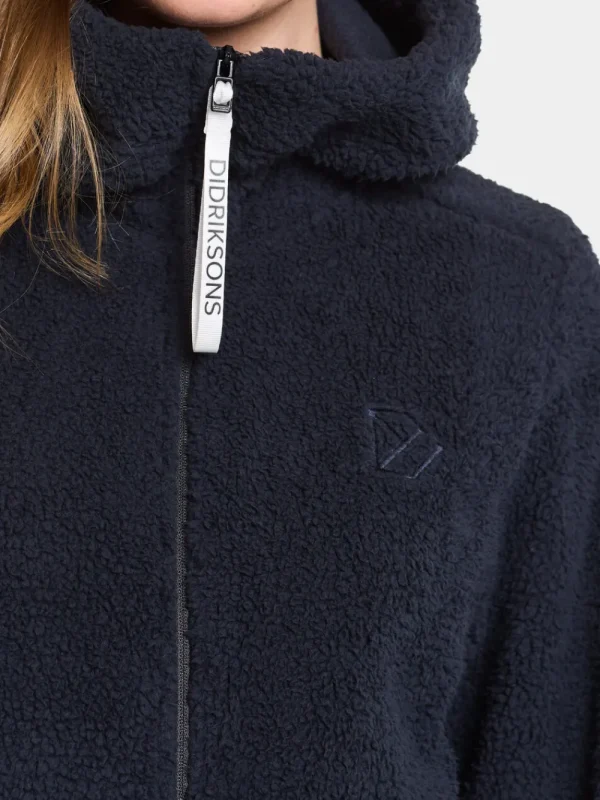 Online Didriksons Anniken Full-Zip Dark Night Blue