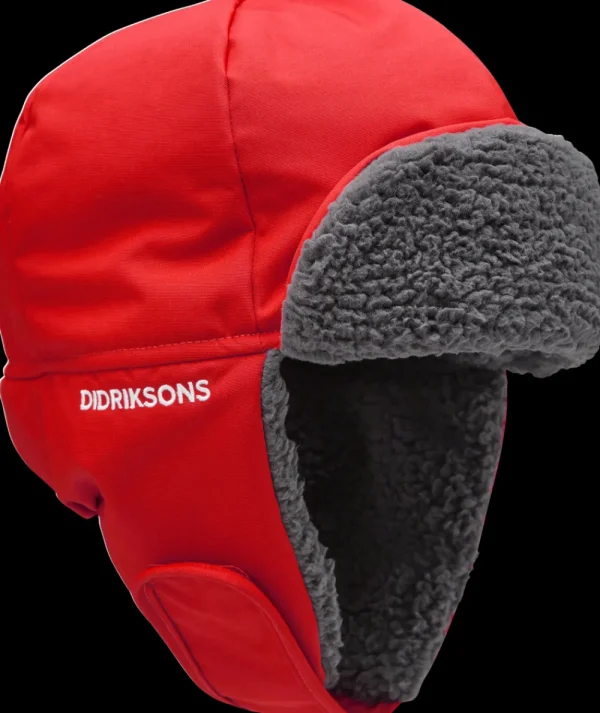 Online Didriksons Biggles Kid's Cap Chili Red