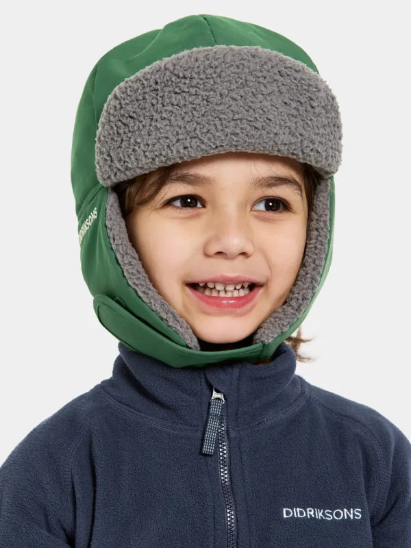 Fashion Didriksons Biggles Kids' Cap Classics Pine Green