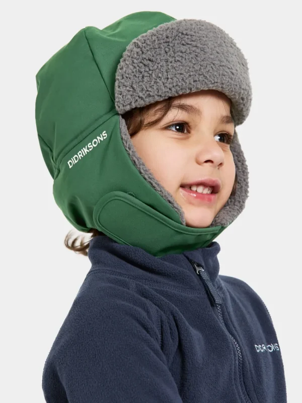 Fashion Didriksons Biggles Kids' Cap Classics Pine Green