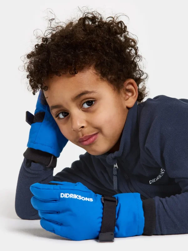 Fashion Didriksons Biggles Kids' Gloves Caribbean blue