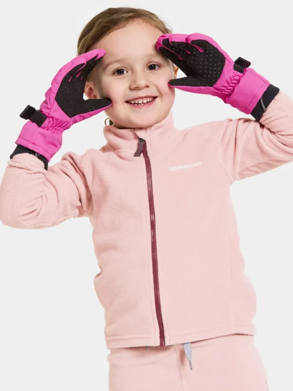 Best Didriksons Biggles Kids' Gloves Plastic Pink