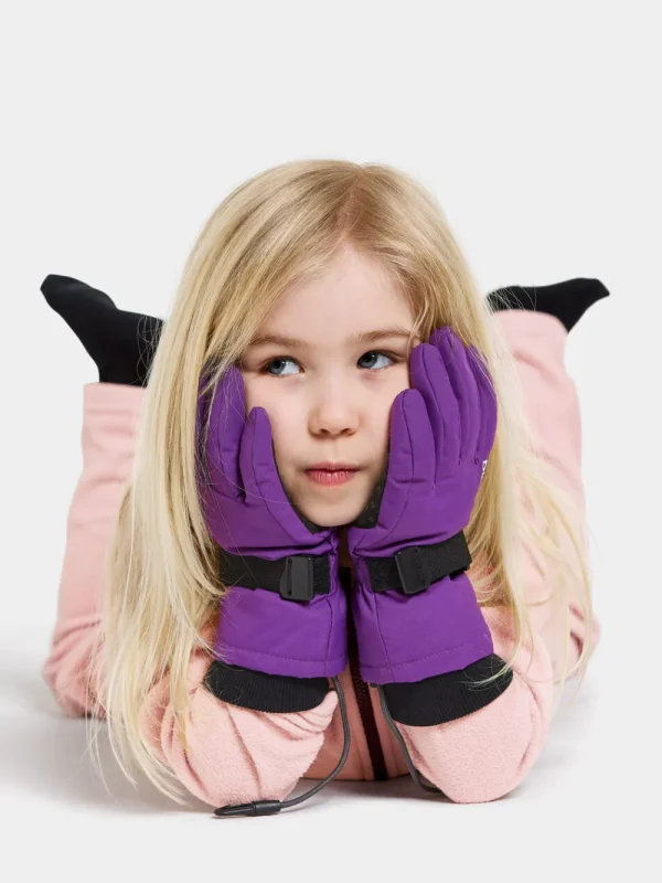 Best Didriksons Biggles Kids' Gloves Royal Purple