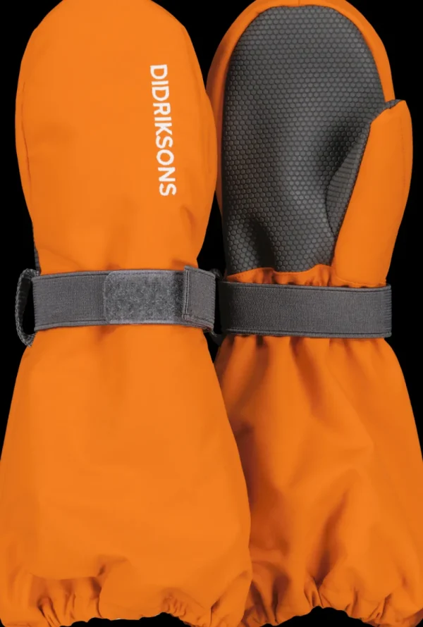 Flash Sale Didriksons Biggles Kids' Mittens Orange Jam