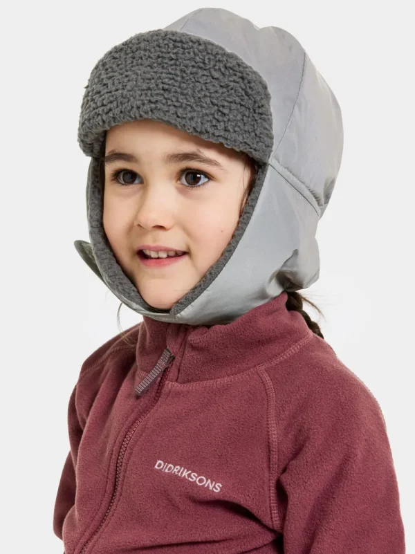 Fashion Didriksons Biggles Reflective Kids' Cap Silver