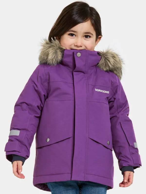 Best Sale Didriksons Bjärven Kids' Parka Royal Purple