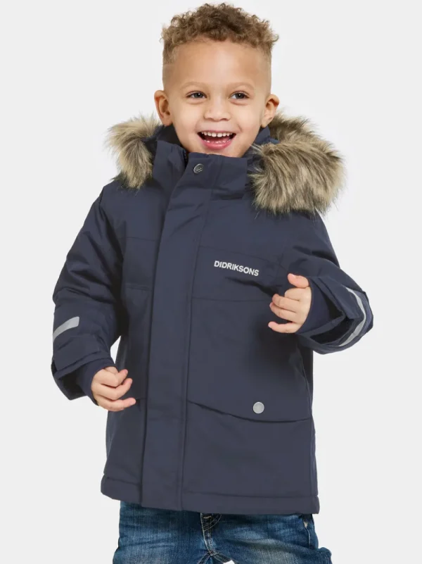 Best Didriksons Bjärven Kids' Parka Navy