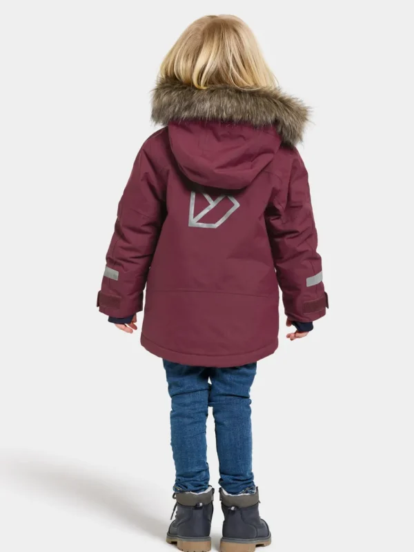 Best Sale Didriksons Bjärven Kids' Parka Rusty Wine