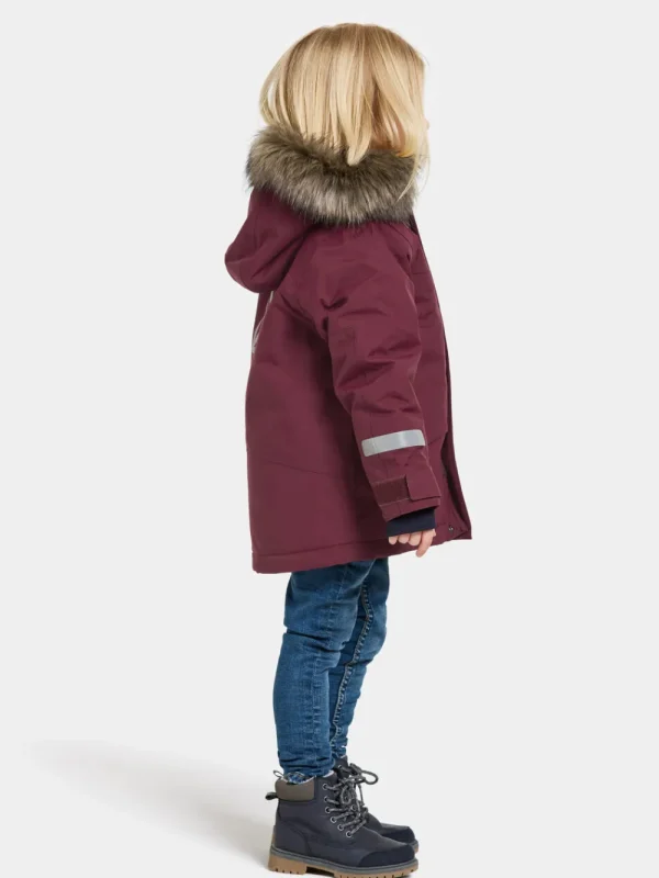 Best Sale Didriksons Bjärven Kids' Parka Rusty Wine