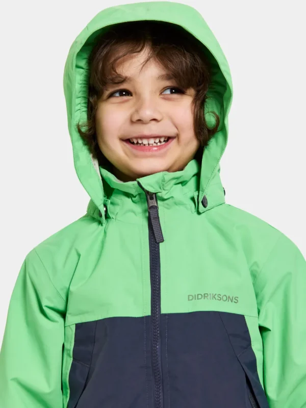 Best Didriksons Bladet Kids' Jacket Dusty Lime