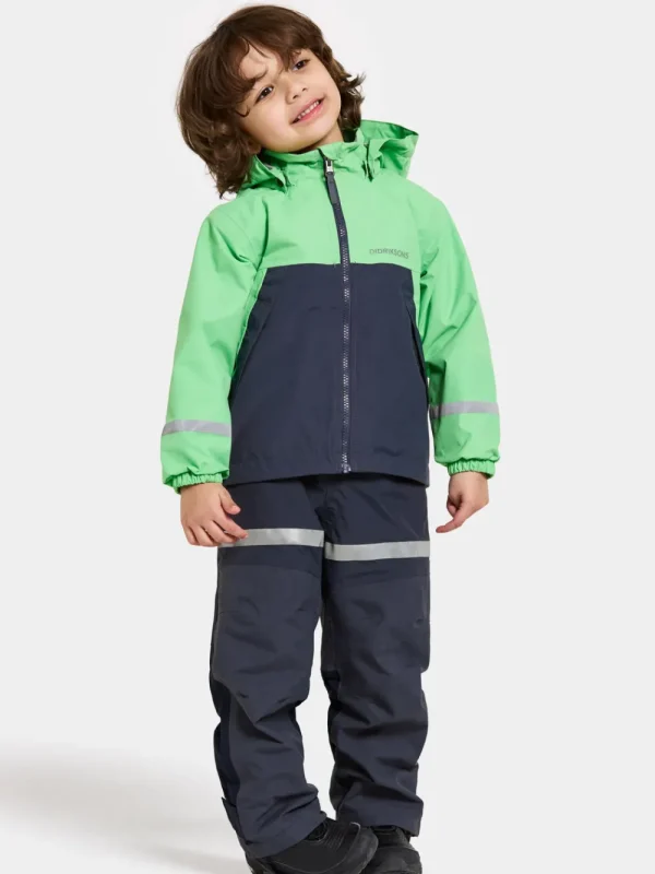 Best Didriksons Bladet Kids' Jacket Dusty Lime