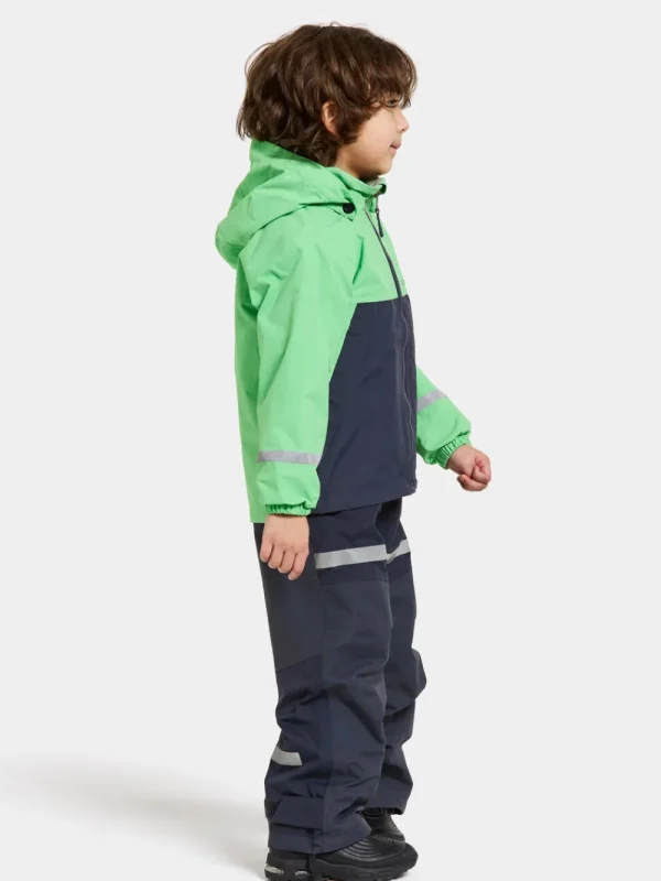 Best Didriksons Bladet Kids' Jacket Dusty Lime