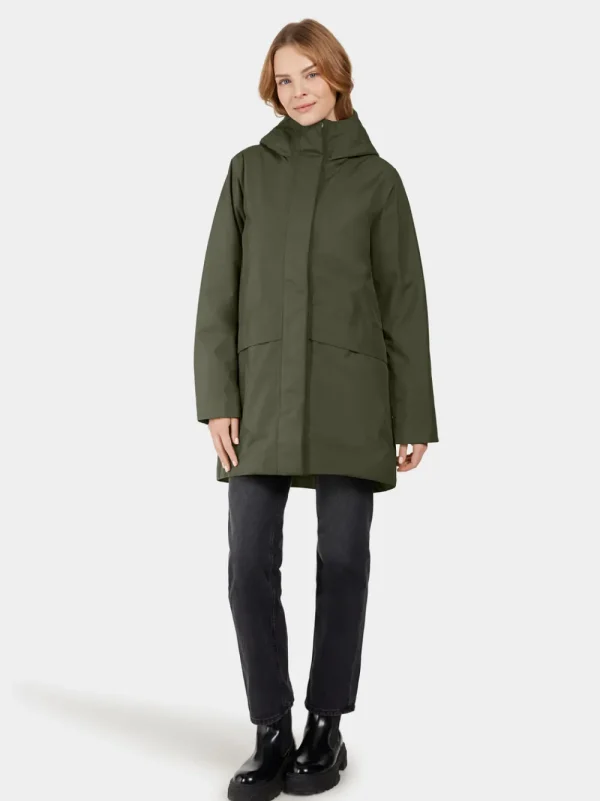 Shop Didriksons Cajsa Parka Deep Green