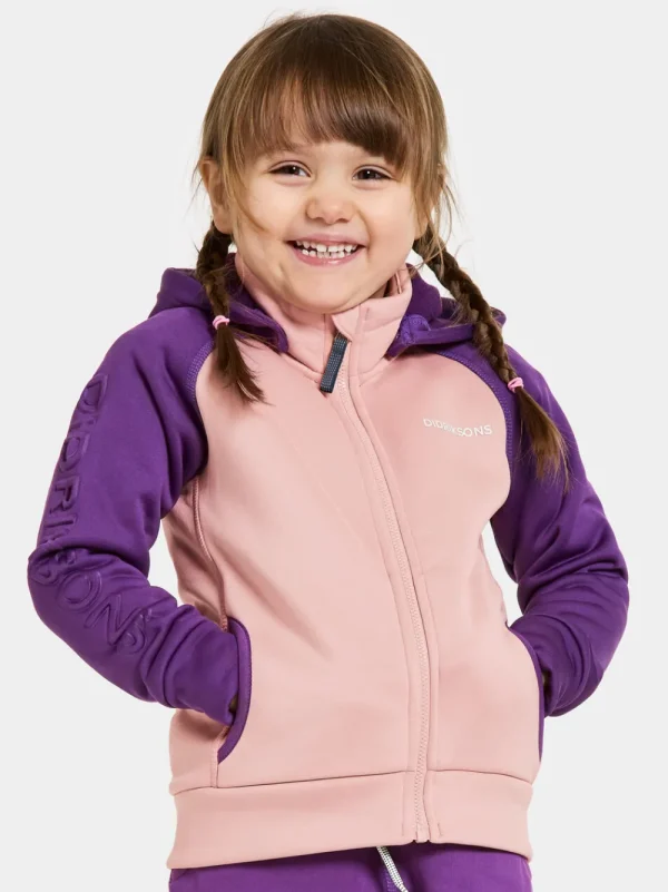 Outlet Didriksons Corin Kids' Full-Zip Dusty pink