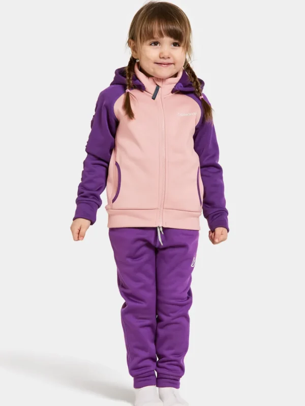 Outlet Didriksons Corin Kids' Full-Zip Dusty pink