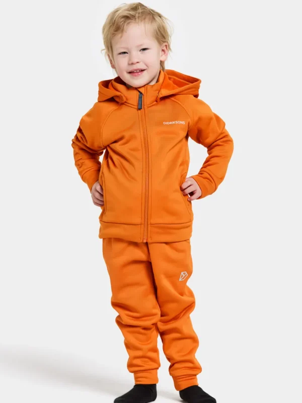 Cheap Didriksons Corin Kids' Full-Zip Orange Jam