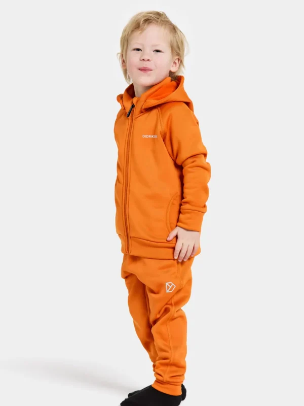 Cheap Didriksons Corin Kids' Full-Zip Orange Jam