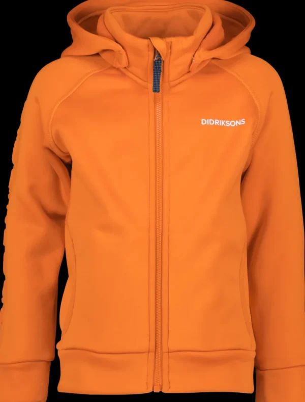 Cheap Didriksons Corin Kids' Full-Zip Orange Jam