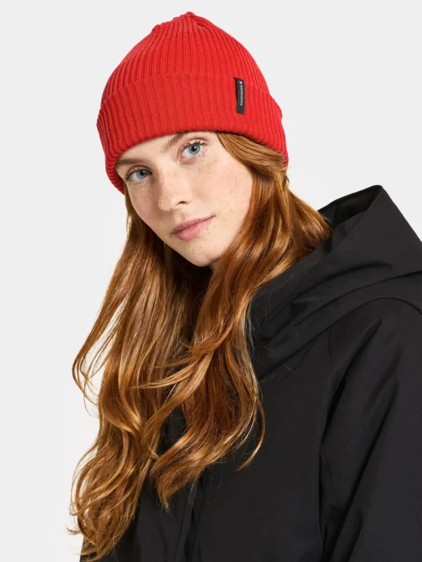 Clearance Didriksons Delmar Beanie Pomme Red