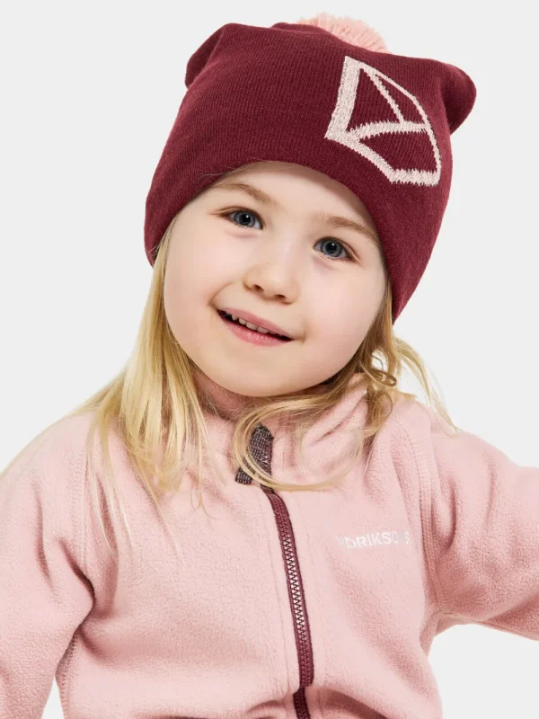 Outlet Didriksons Dropi Kids' Beanie Rusty Wine