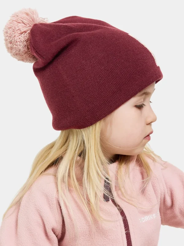 Outlet Didriksons Dropi Kids' Beanie Rusty Wine