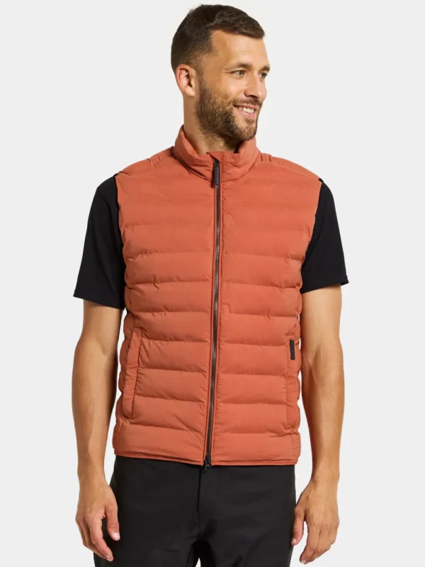 Best Didriksons Egon Vest Dark Terracotta