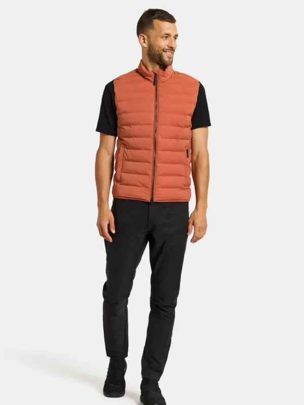 Best Didriksons Egon Vest Dark Terracotta