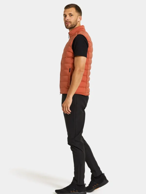 Best Didriksons Egon Vest Dark Terracotta