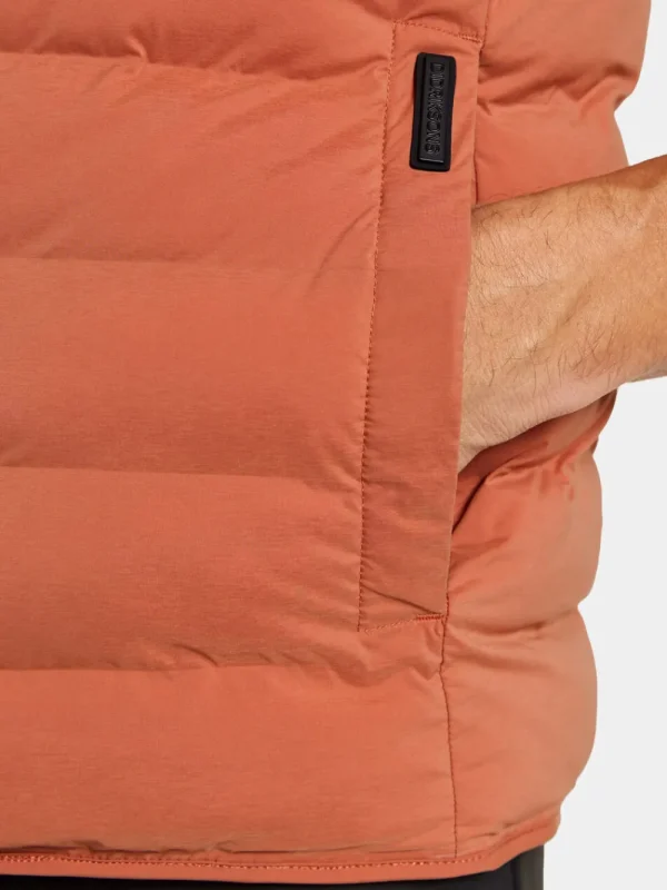 Best Didriksons Egon Vest Dark Terracotta