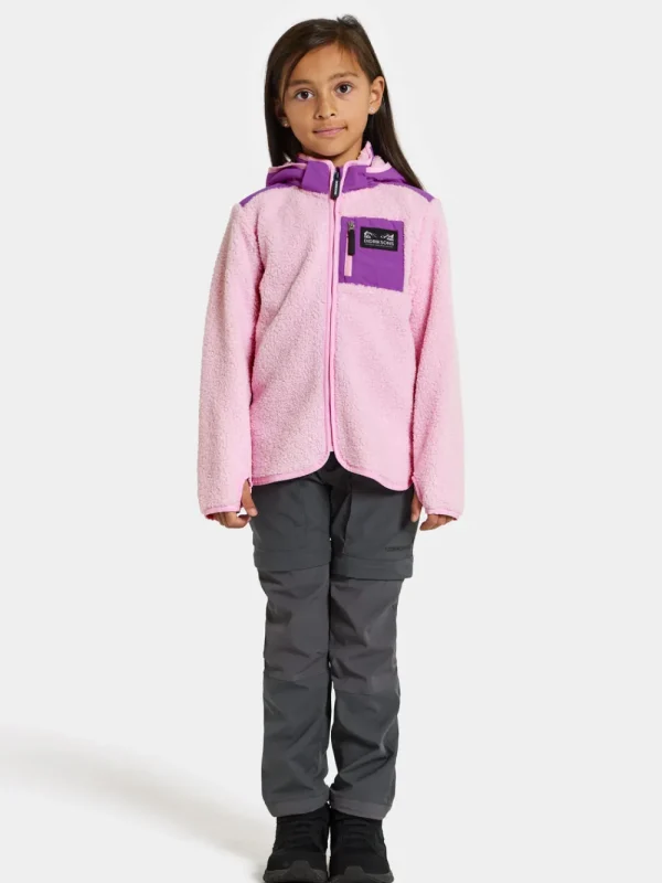 Best Didriksons Exa Kids' Full Zip Orchid Pink