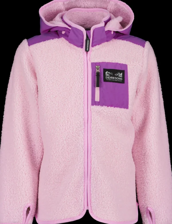 Best Didriksons Exa Kids' Full Zip Orchid Pink