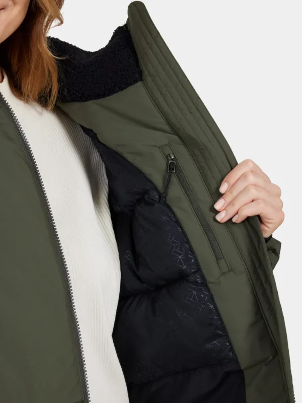 Shop Didriksons Fabiola Parka Deep Green