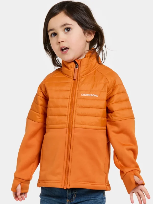 Fashion Didriksons Filur Kid's Hybrid Jacket Orange Jam