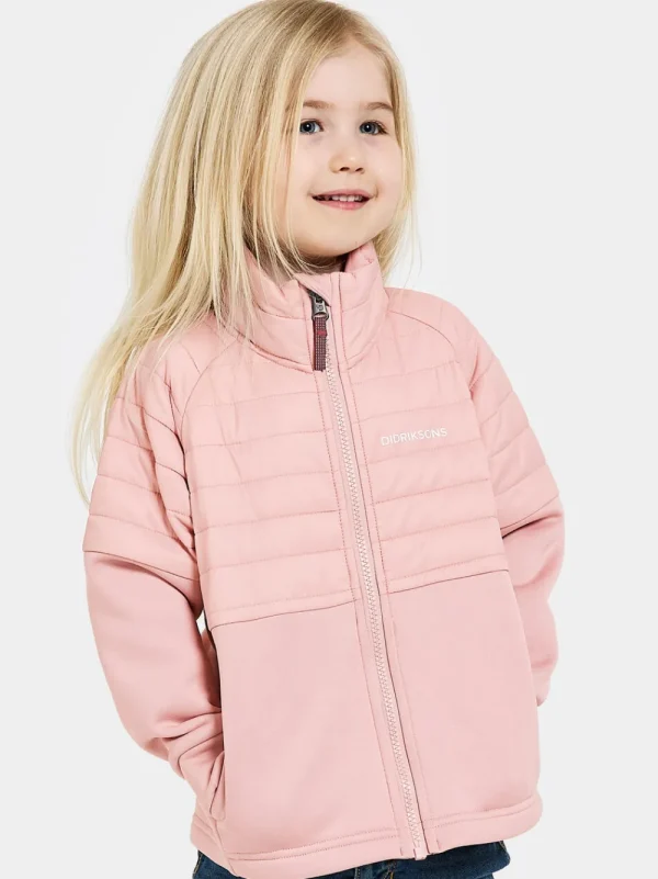 Shop Didriksons Filur Kid's Hybrid Jacket Dusty pink