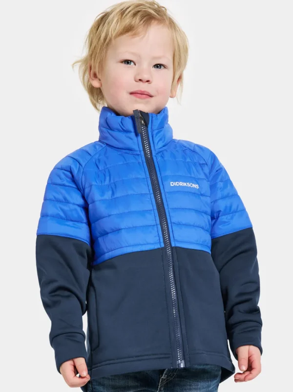 Best Didriksons Filur Kid's Hybrid Jacket Caribbean blue