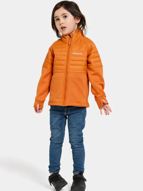 Fashion Didriksons Filur Kid's Hybrid Jacket Orange Jam