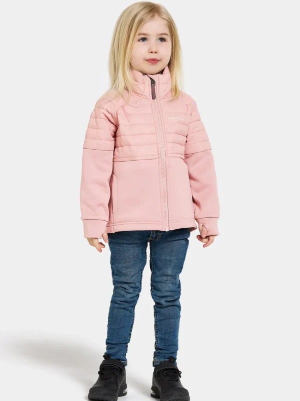 Shop Didriksons Filur Kid's Hybrid Jacket Dusty pink