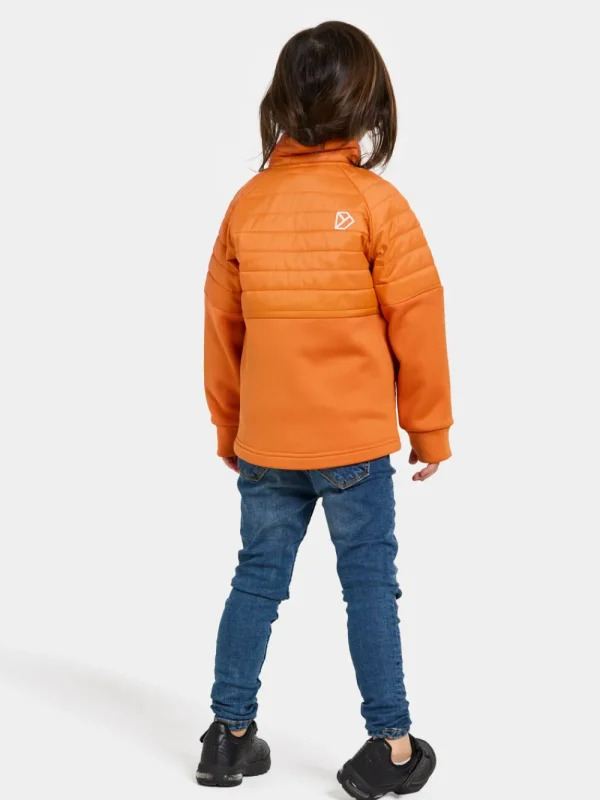 Fashion Didriksons Filur Kid's Hybrid Jacket Orange Jam