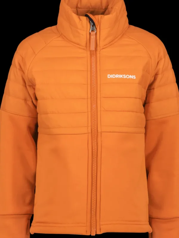 Fashion Didriksons Filur Kid's Hybrid Jacket Orange Jam