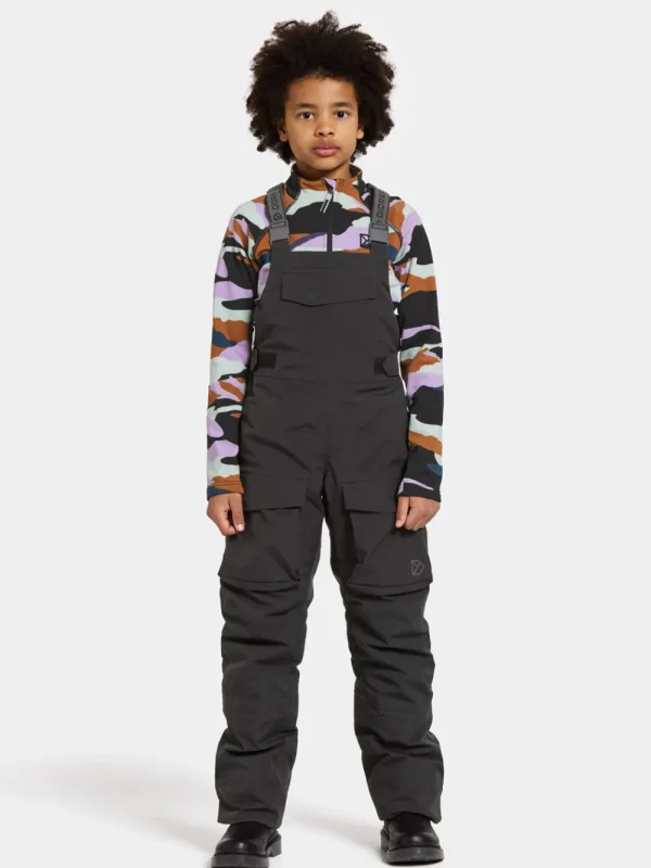 Clearance Didriksons Fosfat Kids' Bib Pants Black