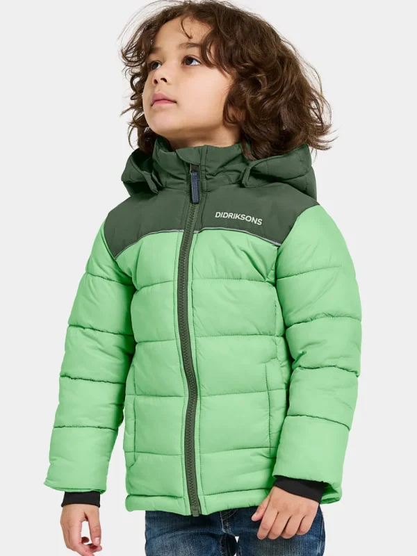 Hot Didriksons Fox Kids' Jacket Dusty Lime