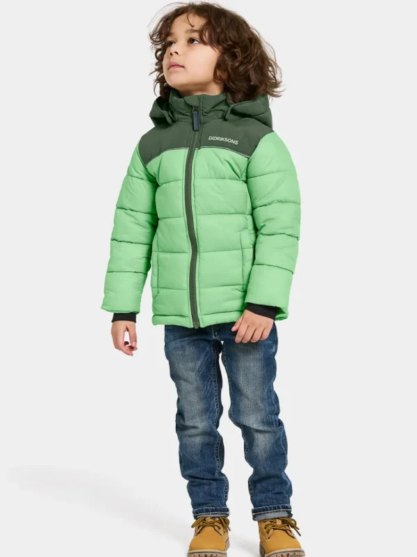 Hot Didriksons Fox Kids' Jacket Dusty Lime