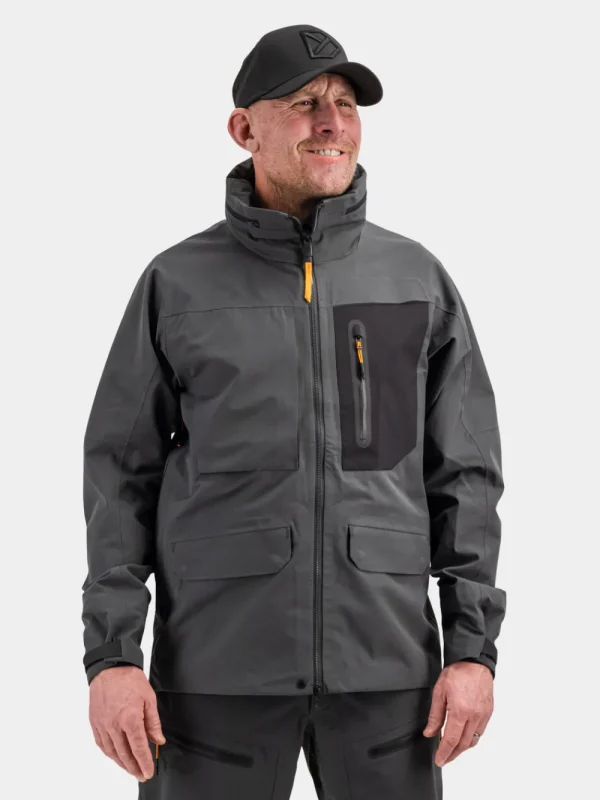 Shop Didriksons Fractus Jacket Coal black