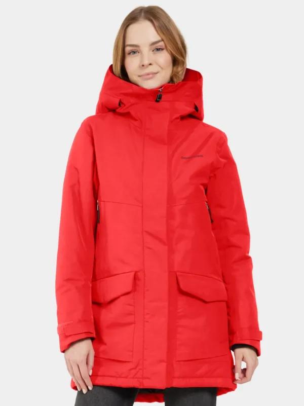 Shop Didriksons Frida Parka Pomme Red