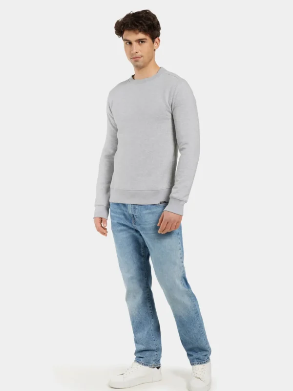 Store Didriksons Fyn Sweater Aluminum melange