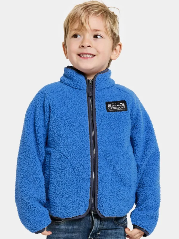 Shop Didriksons Gibbs Kids' Full-Zip Caribbean blue