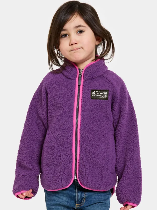 Cheap Didriksons Gibbs Kids' Full-Zip Royal Purple