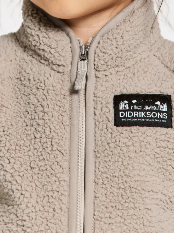 Sale Didriksons Gibbs Kids' Full-Zip Beach beige