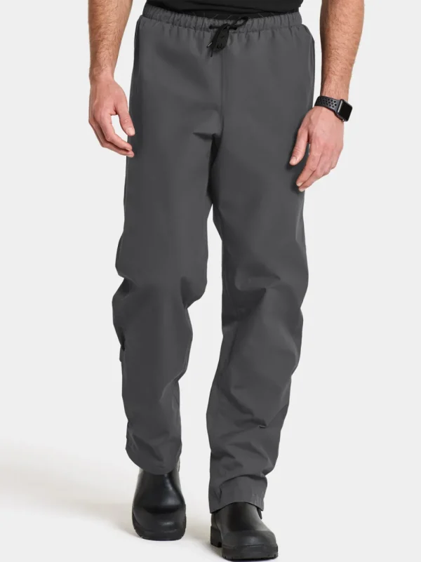 Outlet Didriksons Grit Unisex Rain Pants Coal black