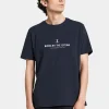 Fashion Didriksons Harald Men's T-shirt Light House Dark Night Blue